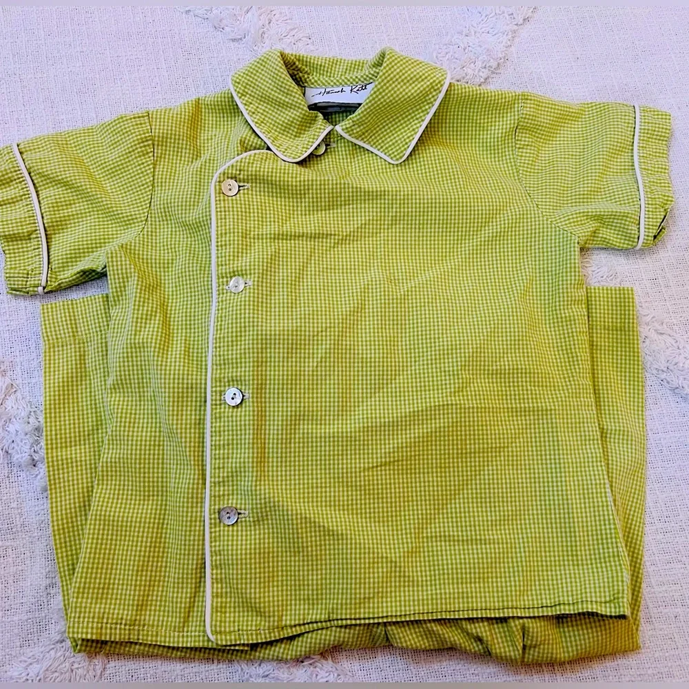 Kids Matching Set - Lime Green Two-Piece Outfit